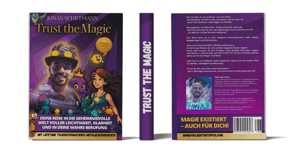 Trust the Magic – Buch von Jonas Schiffmann, Vorder- und Rückseite